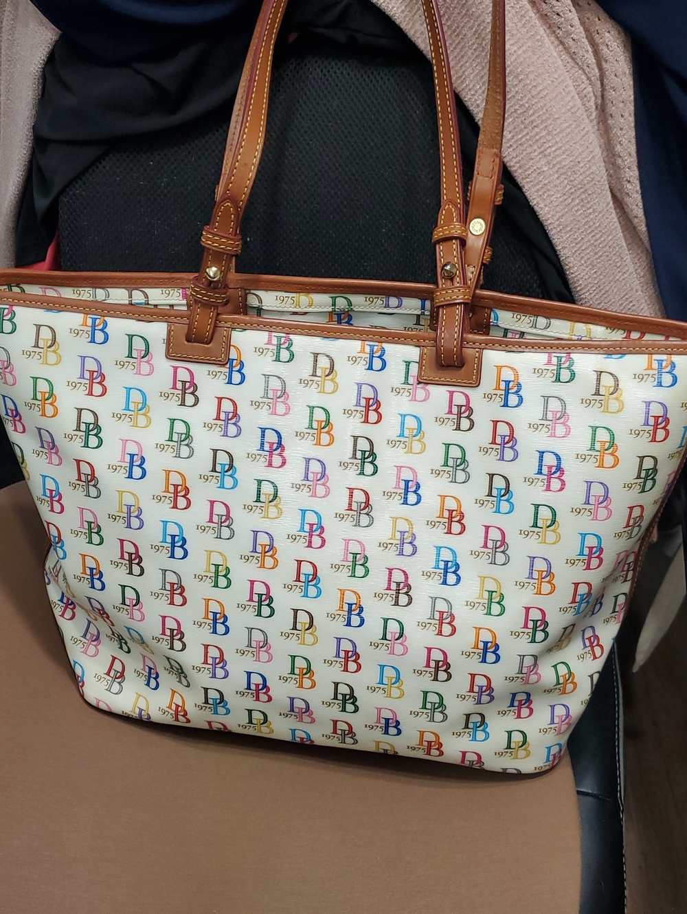 Dooney Coated Cotton Db Multi Tote